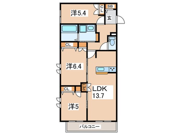 シャトン湘南の物件間取画像